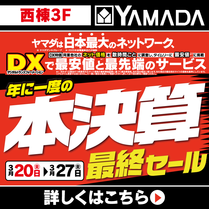 ヤマダデンキ（3/20-27）