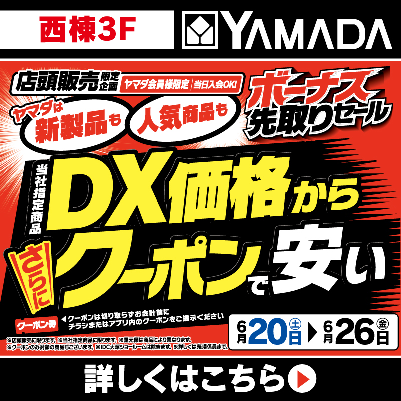 ヤマダデンキ（6/20-26）