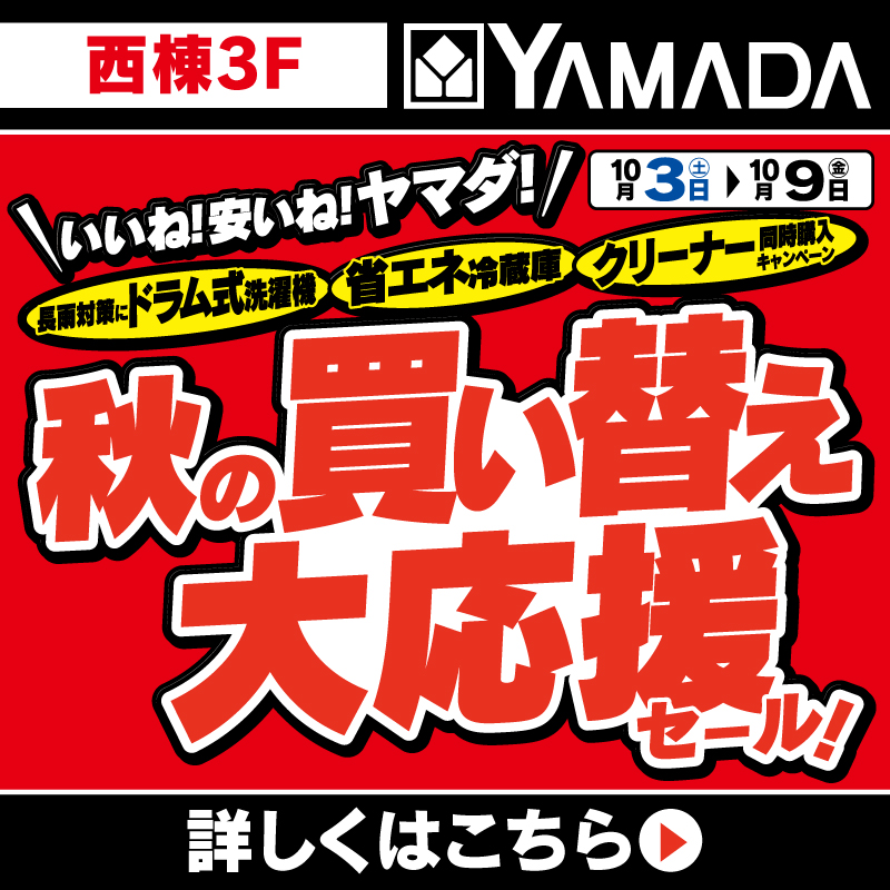 ヤマダデンキ（10/3-9）